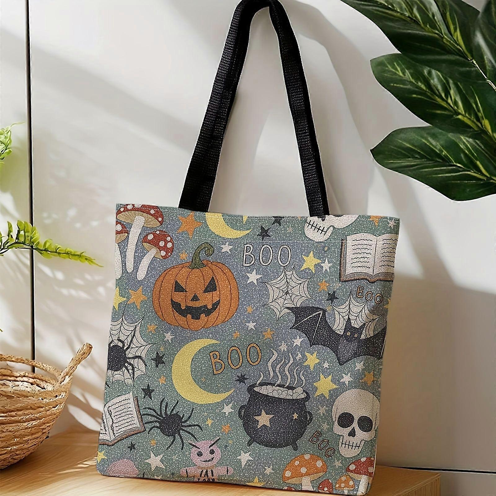 Bolsa de lona bege - Bolsa de compras e alça dupla bege, resistente e prática para viagens e compras.