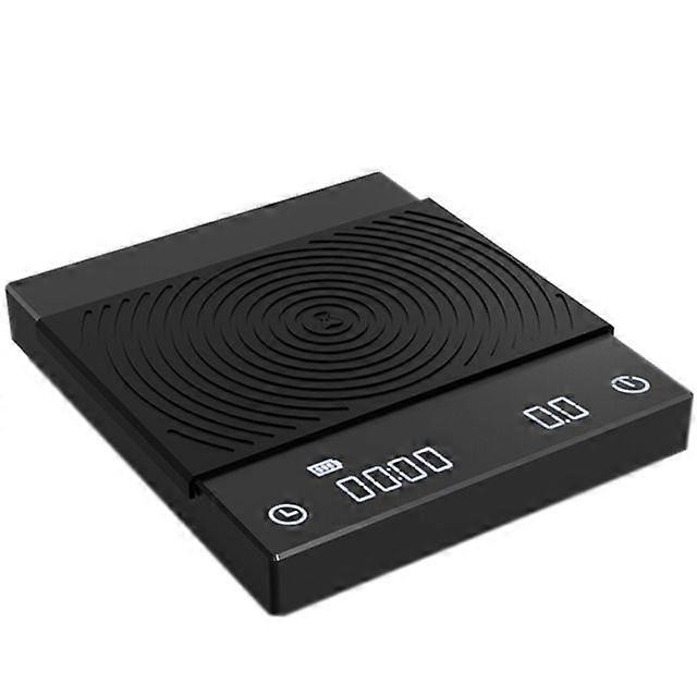 Black White Mirror BASIC Electronic Scale Coffee Scale Smart Digital Scale Pour Coffee Drip Coffee Scale With USB Scale