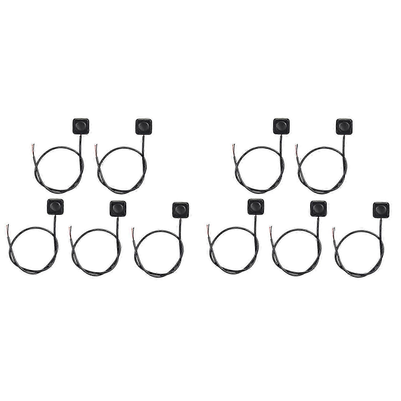 10Pcs Momentary Switch Momentary Push Button ON Off Switch 12V 24V Surface Mount Mini Button Switch