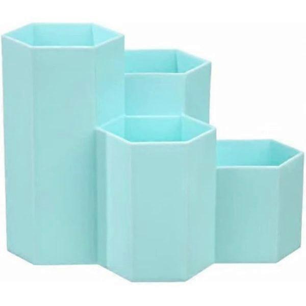Hexagonal pen holder, plastic hexagonal pen holder, multi-function