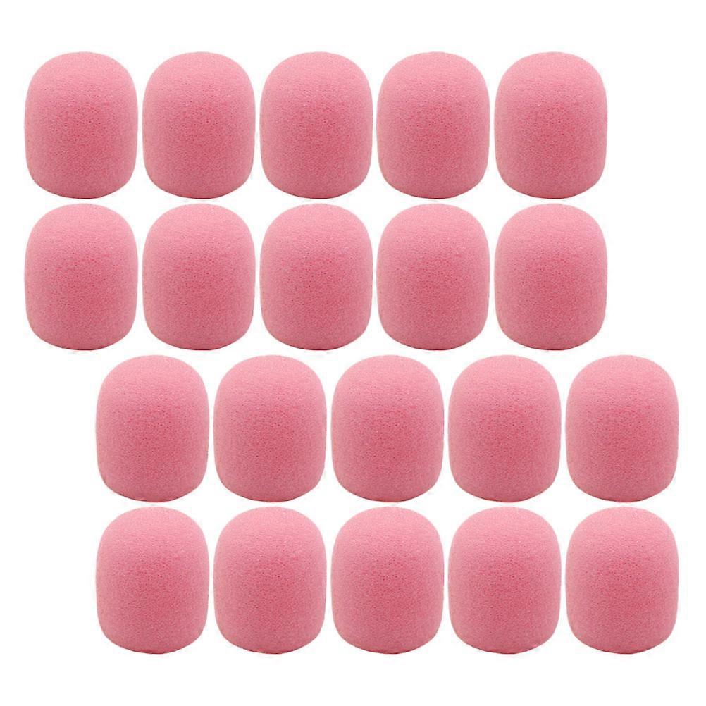 20Pcs Lapel Headset Mic Sponge Covers Mic Professional Microphone Windscreen