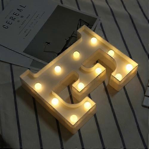 Alphabet E English Letter Shape Decorative Light