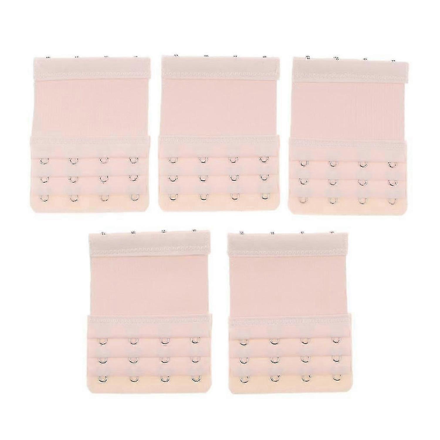 5Pack Bra Extender Strap 4Hook 3Rows Vervangende Elastische Verlenging