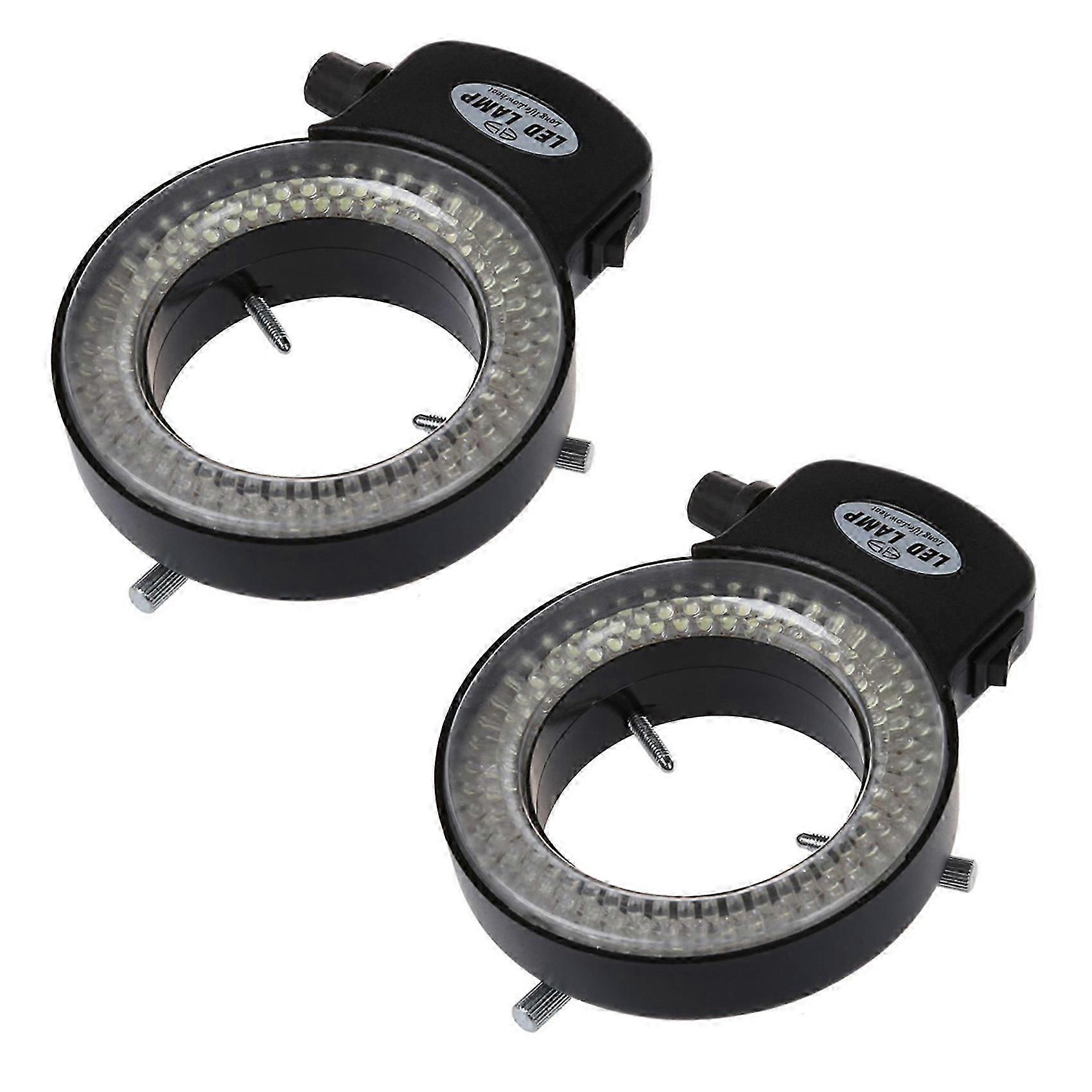 2X 144 LED miniscope ring light ring light 0 - 100% adjustable lamp for miniscope ring light