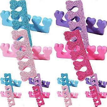 Assorted Color Nail Art Toe Separators for Manicure 24Pcs Accessories