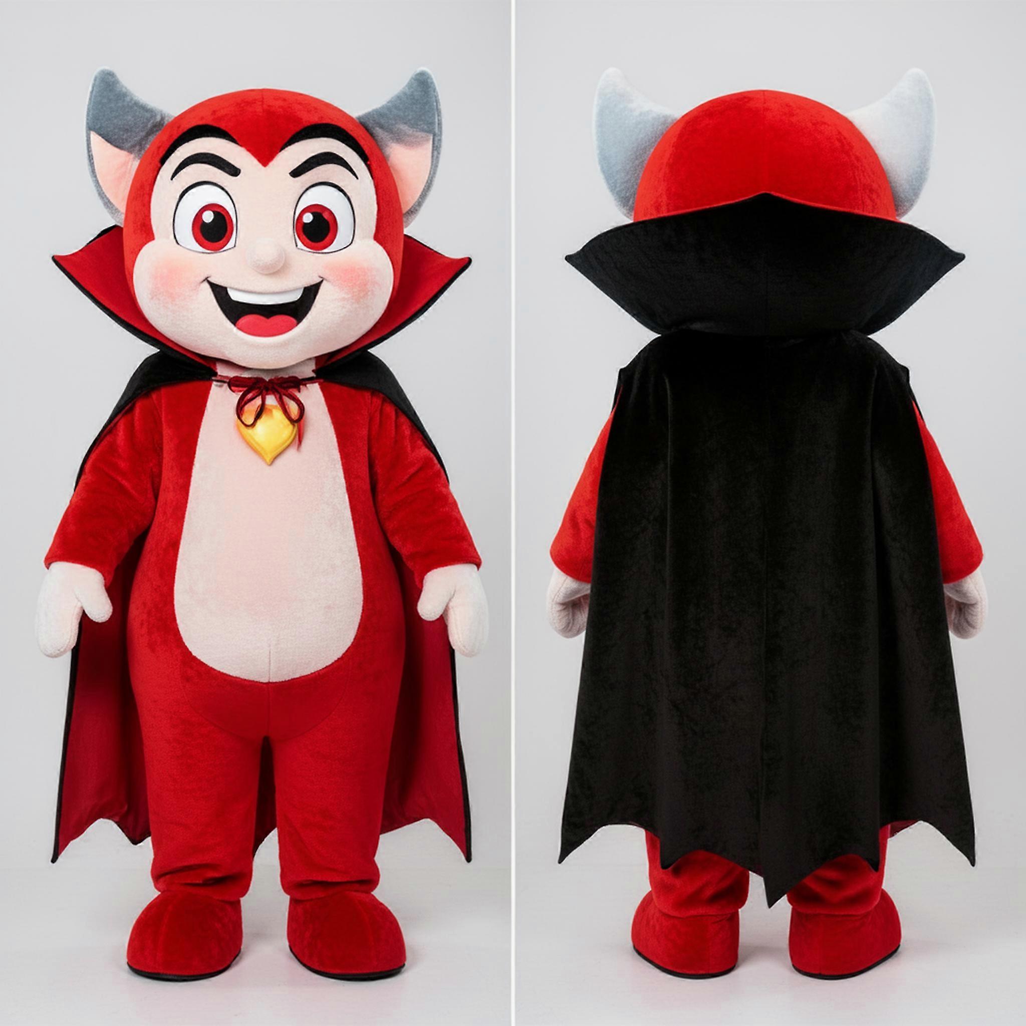 MASTICOT Crimson Red Imposing Vampire Mascot