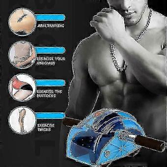 Abdominal Wheel 4 Roller Wheel Abdominal Muscle Exerciser avec équipement pour l’entraînement de gymnastique à domicile