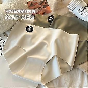 Women S Mid Waist Seamless Underwear 7a Antibacterial Mulberry Silk Protein Brushed Large Size Girls