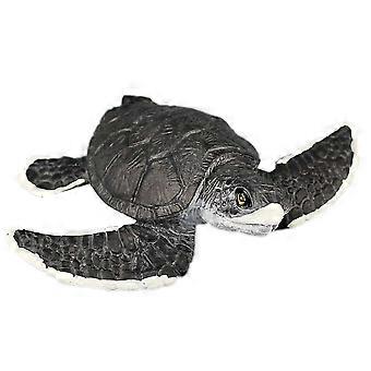Schwarze, realistische Schildkröte aus PVC-Spielzeug für Kinder