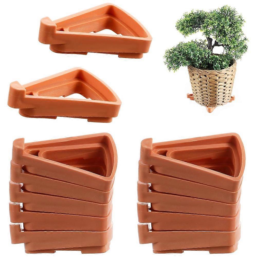 12 pcs flower pot risers triangular stand , toe support potted