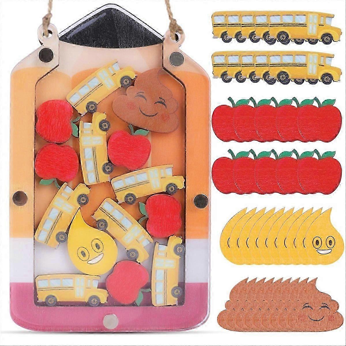 Pencil School Bus Themed Potty Training Rewards Behavior Chart B