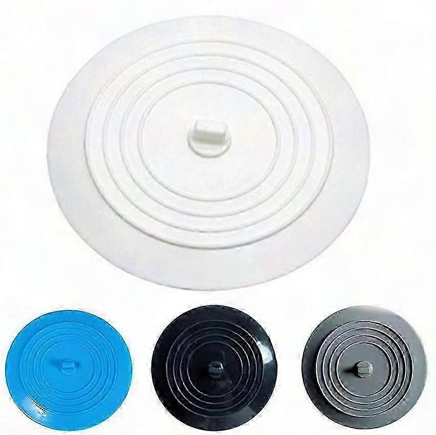 Silicone Sink Stopper 15cm White - Bath & Kitchen Drain Plug