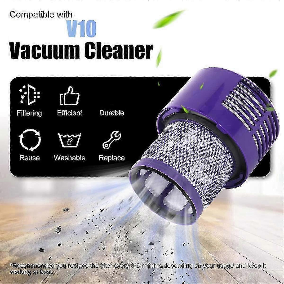 Upgraded Replacement Dust Bin Compatible with V10 SV12 Vacuum Cleaners