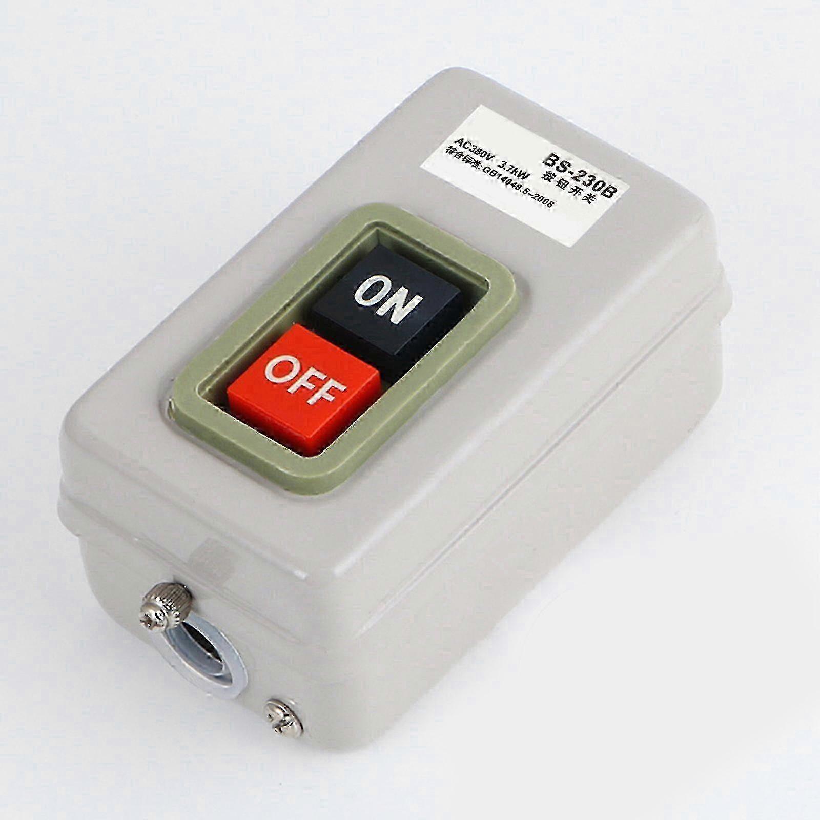 Plastic Push Button Control Switch 380V 3 Phase 3.7KW Rating