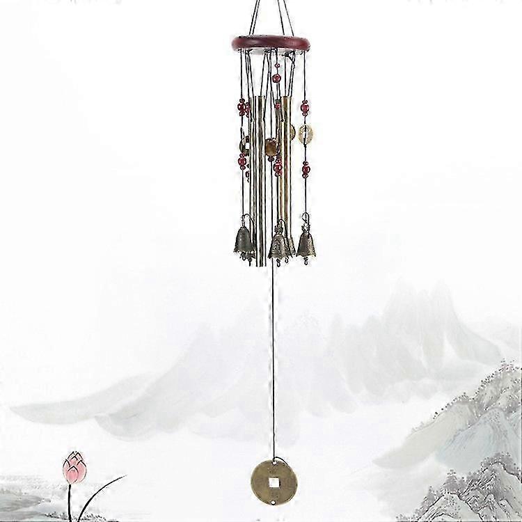 Solid Wood Top Metal Wind Chime