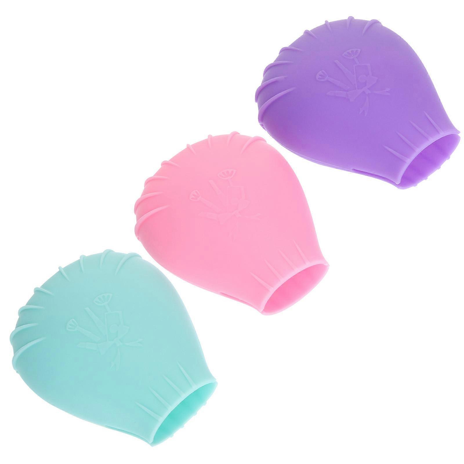 Makeup Brush Covers Silicone for Protection Use 6Pcs Assorted
