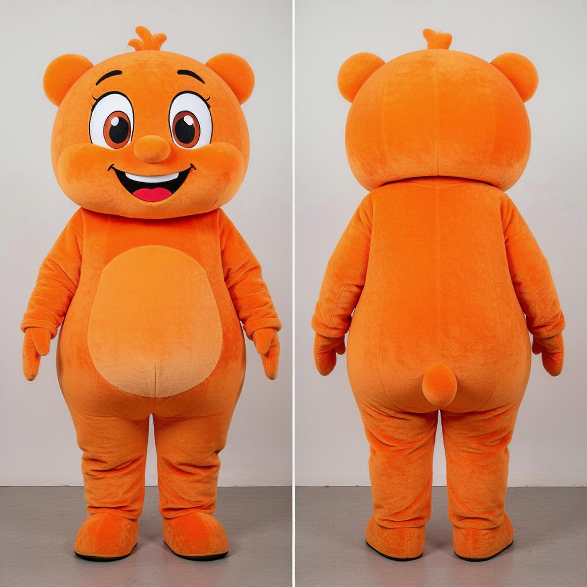 MASTICOT Vibrant Round Orange Mascot