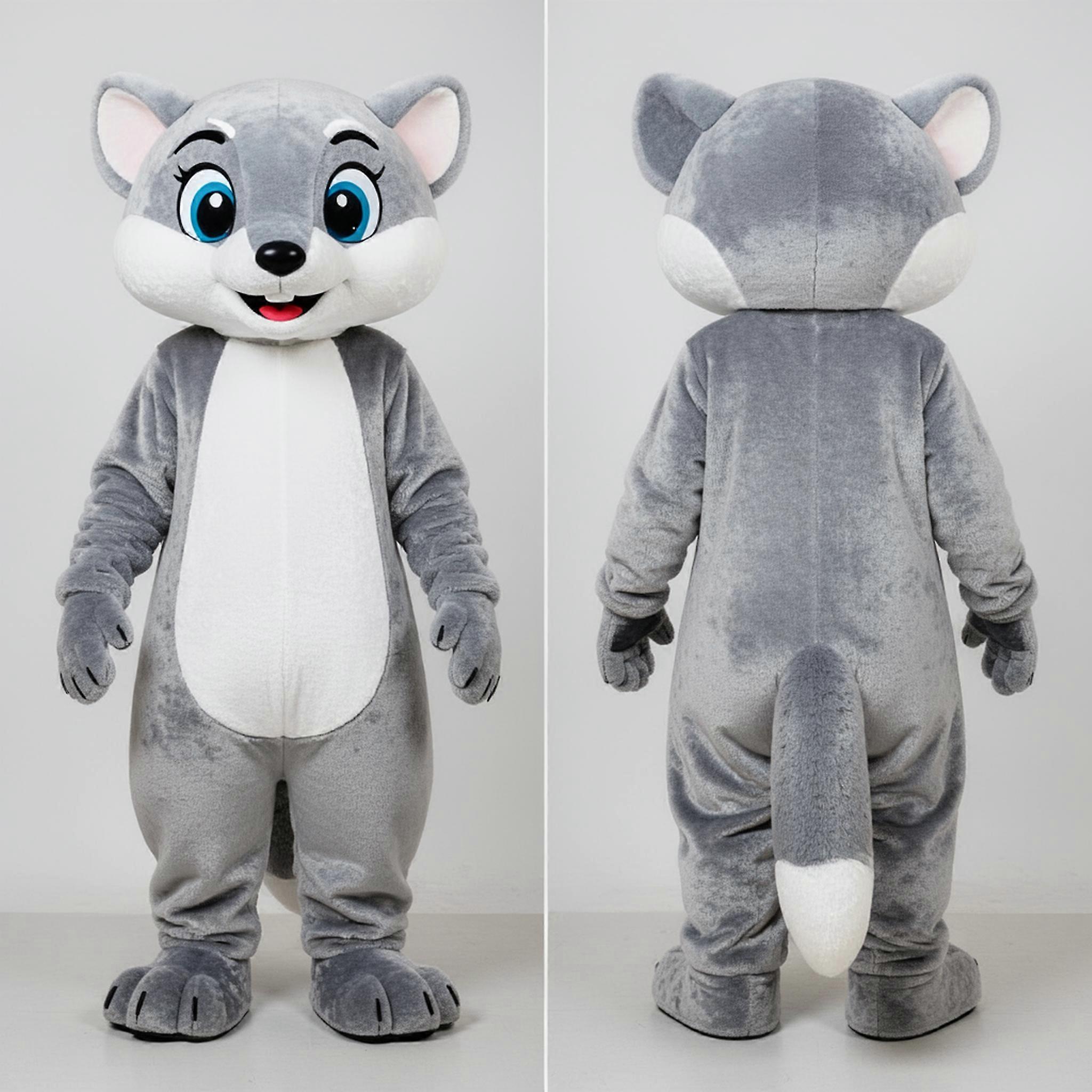 MASTICOT Silver Sleek Mongoose Mascot