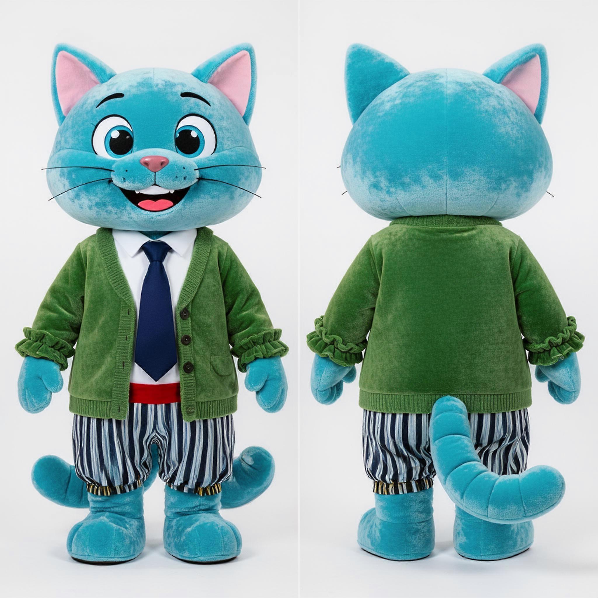 MASTICOT Cyan Velvety Pirate Mascot