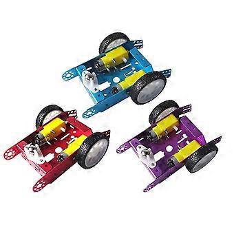 2WD Aluminum Robot Car Chassis Kit 2025 Model, for MBOT DIY Educational Robotics Base