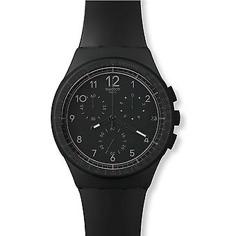 R. swatch efficiency Quartz Analog Unisex Watch with SUSB400 Silicone Bracelet