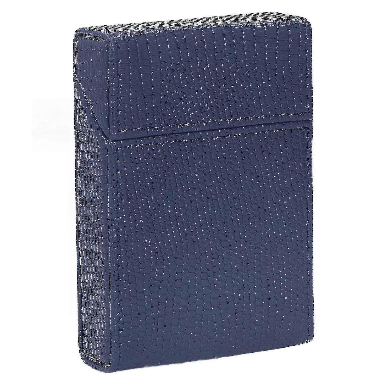 Lizard Stripe Blue Cigarette Case for 20 Medium Cigarettes