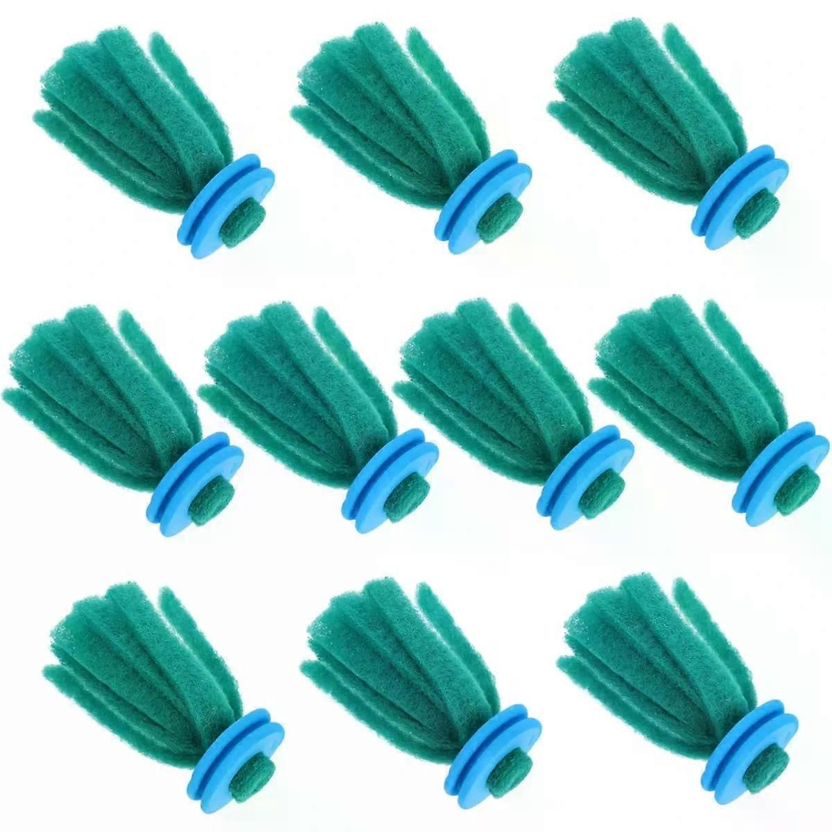 10pcs Fish Spawning Mop Egg Collector Sponge Green for Aquarium