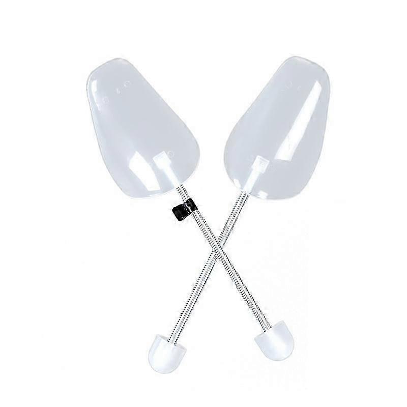 Transparent Plastic Shoe Trees With Spiral Spring