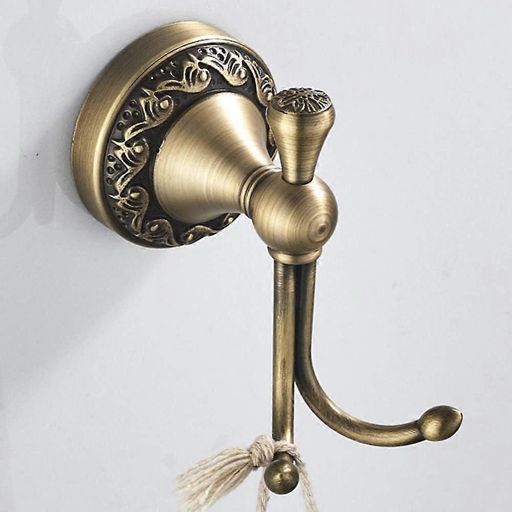 Antique Brass Double Robe Hook
