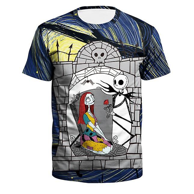 2022 De var brbai i femei de Halloween Craniu digital de imprimare T-shirt de dimensiuni mari gt rotund mneci scurte