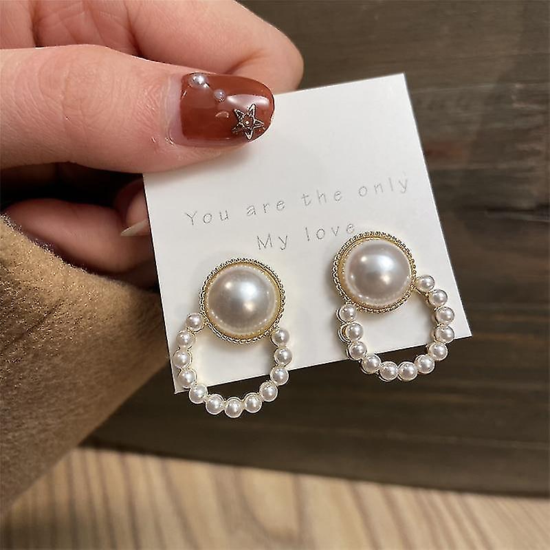 Round Stud Earrings Set