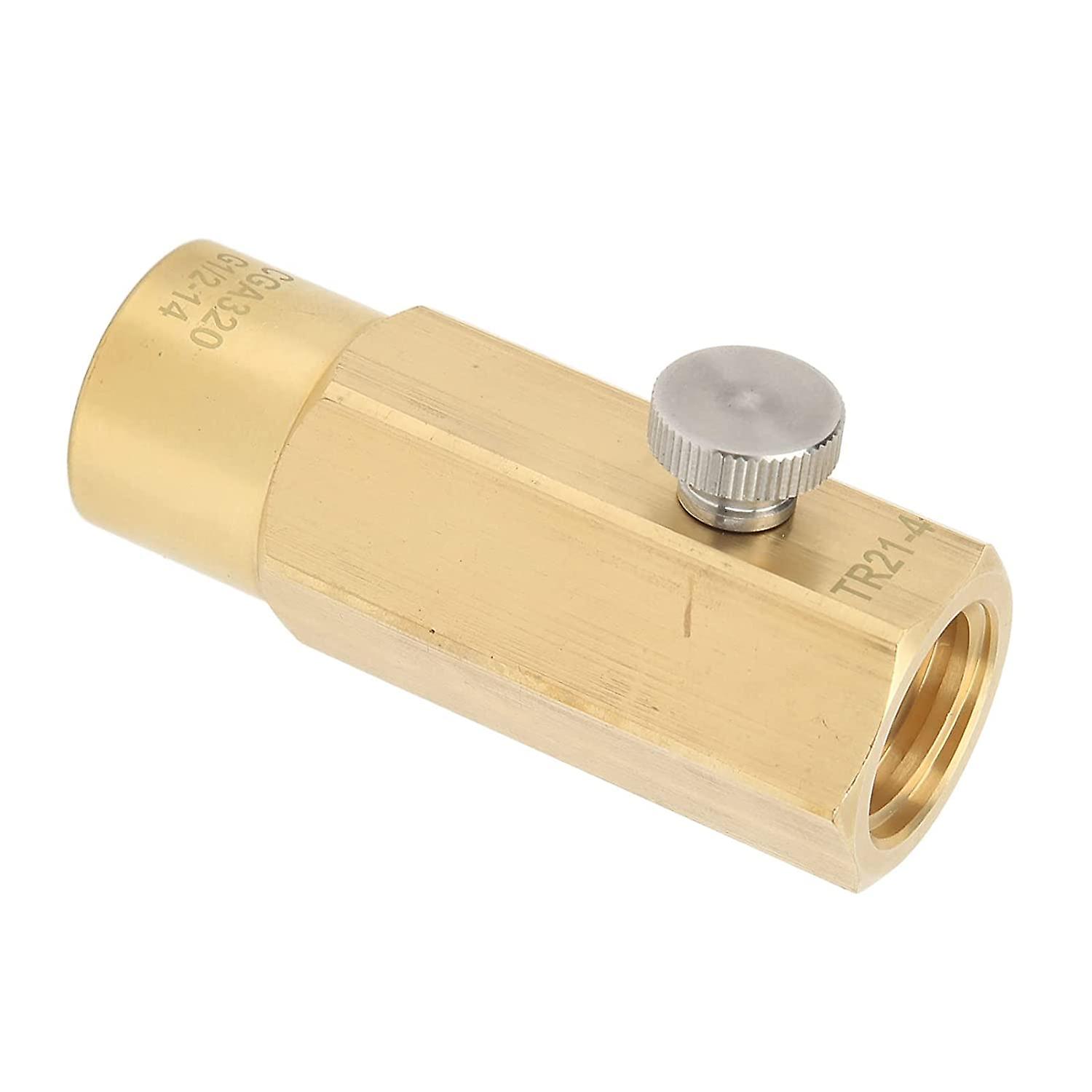 Niuniu Co2 Cylinder Kit,co2 Cylinder Refill Adapter Brass Low Temperature Available Filling Tank Adapter For Soda Bottle1pc