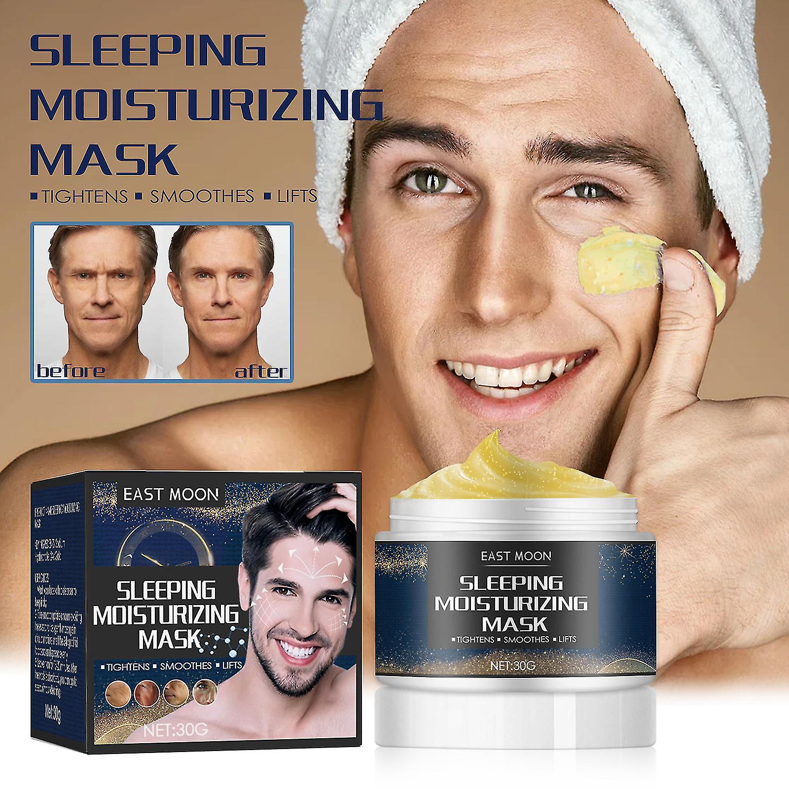 East Moon Men's Moisturizing Sleeping Mask Applicator Hydrating