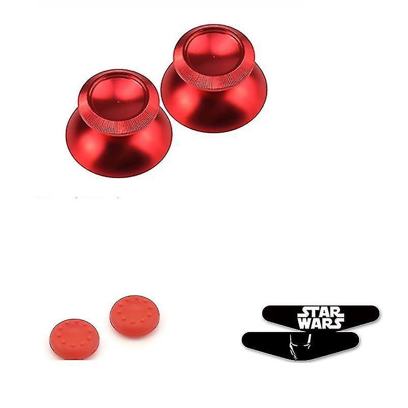 Red Aluminum Metal Analog Joystick Thumb Stick Grip Cap