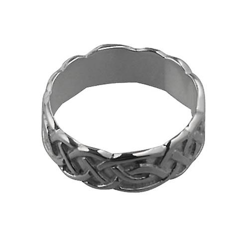 Silver 6mm Celtic Wedding Ring Size Q