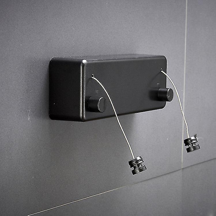 Einziehbare Wäscheleine für den Innenbereich mit verstellbarem Doppelseil aus Edelstahl, an der Wand montierte platzsparende Trockenleine für Balkon, Badezimmer, 13,8 ft Kleidung