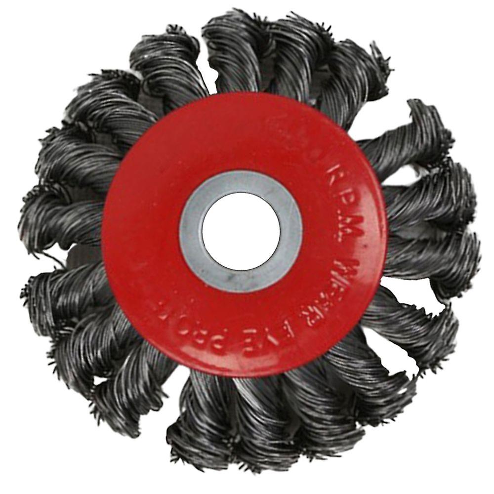 Twist Knot Wire Wheel Brush Rust Resistant Polishing Tools 115mm