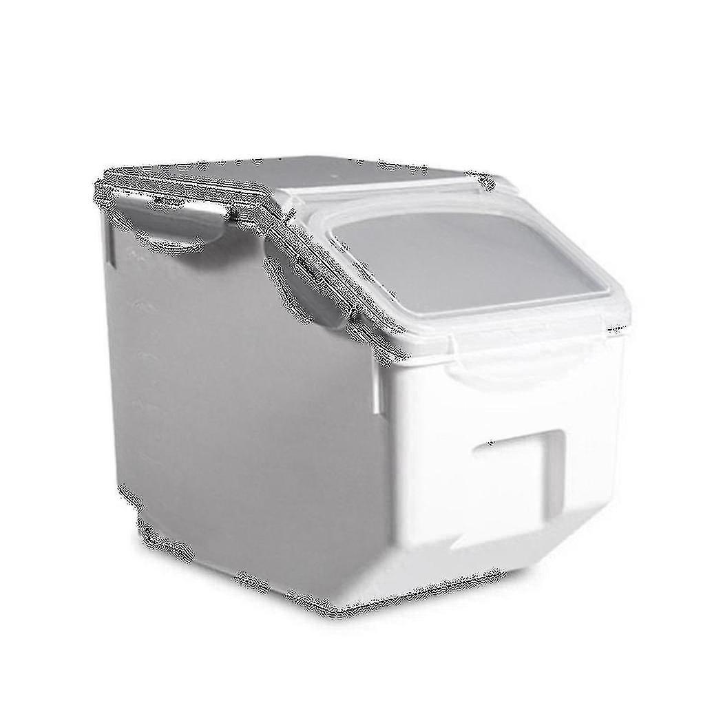 10kg Rice Storage Box With Seal Locking Lid Food Sealed Grain Container Portable Organizer For Kitc