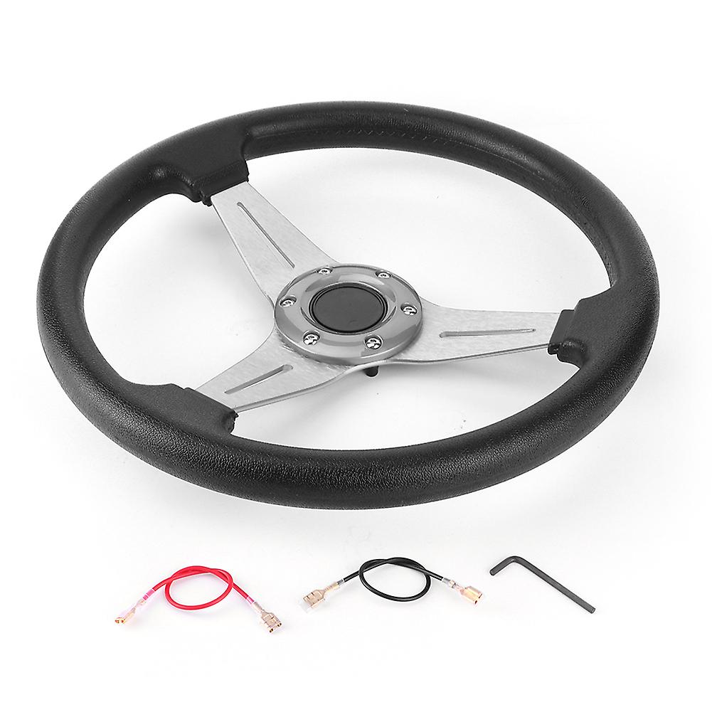350mm/14in Racing Car Drifting Steering Wheel Replacement Universal Modified Accessory