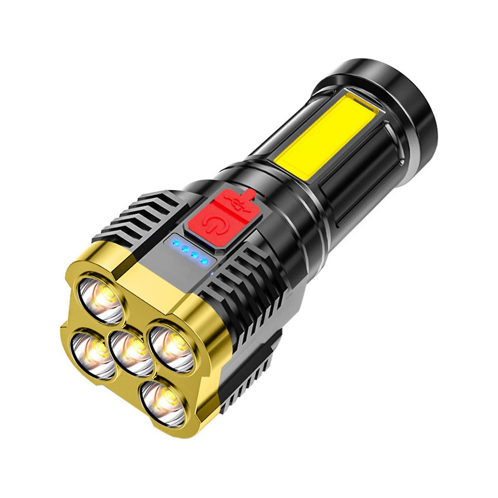 High Power Led Flashlight Powerful Brightness 3 Modes Dimmable Torch For Mountaineering Hiking Outage