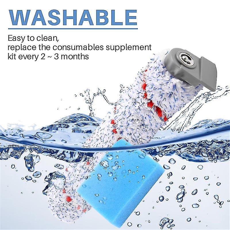 Replacement Roller For Ifloor Cordless Vacuum Cleaner, Roller Brush, 4 -filter Foam