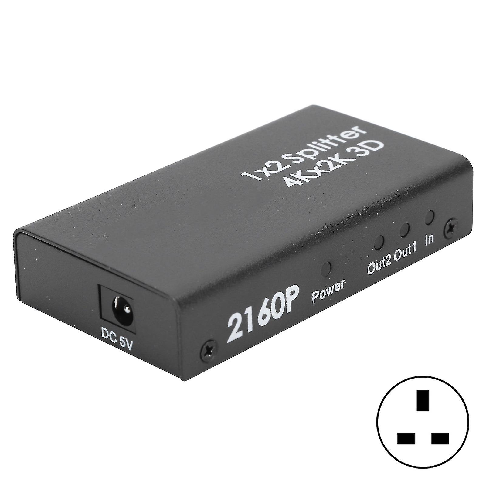 HDMI Splitter One in Two High Definition 1 In 2 Out Verteiler 1x24K Konverter 100-240V