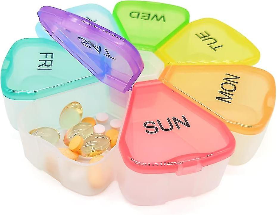Pillendoos Organizer, 7 dagen tablet pil case houder groot compartiment