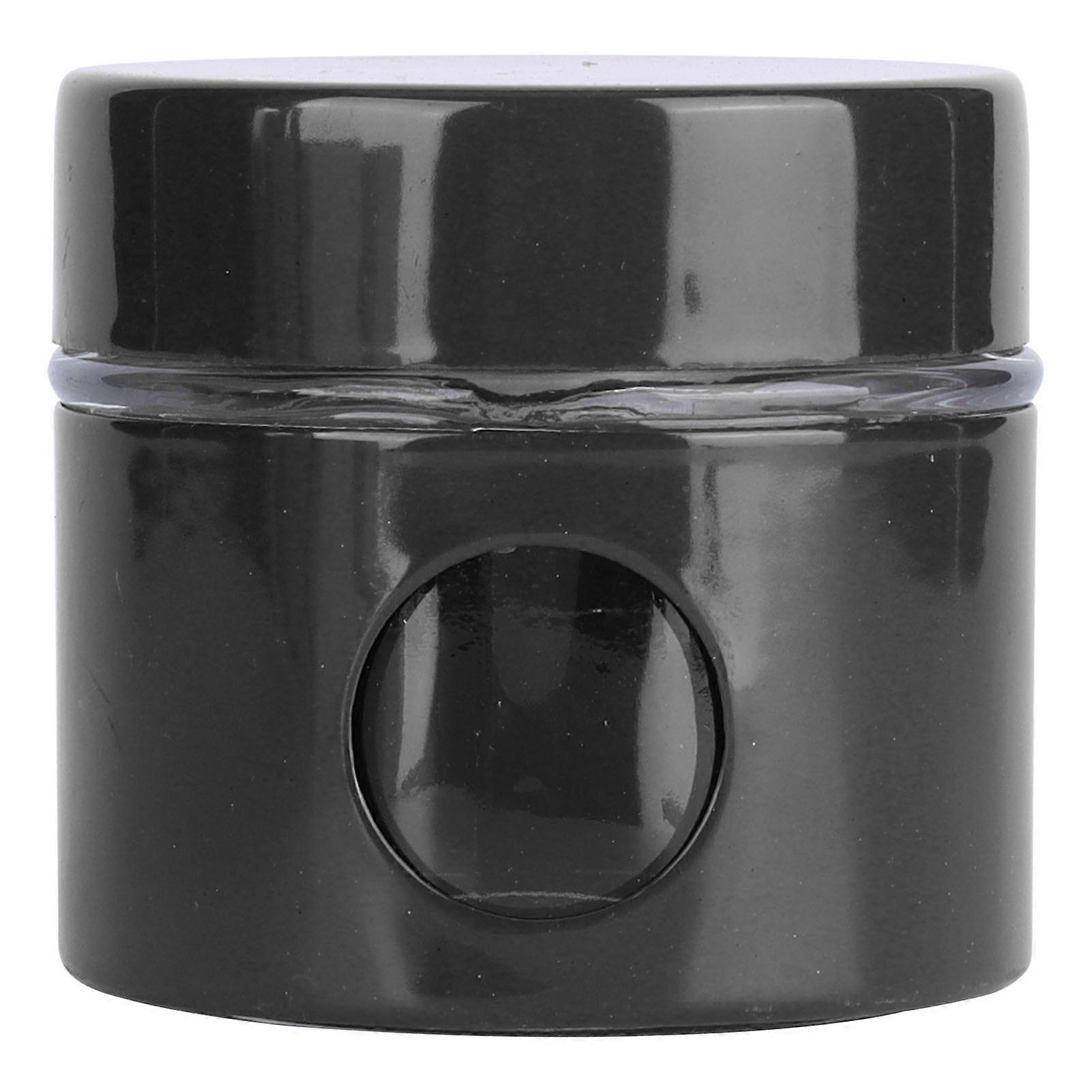 Iron and Glass Coffee Bean Container, Mini Airtight Jar, Tea Bean Storage Tank, Black