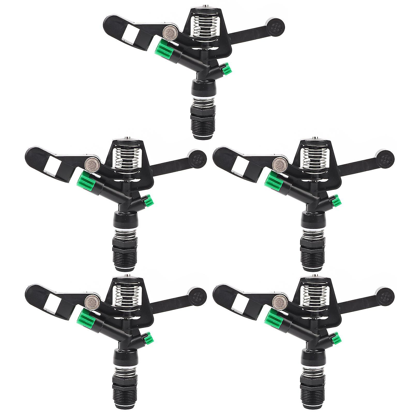5Pcs 3/4in DN20 Female Thread Rotating Sprinkler Rocker Nozzle for Garden Lawn