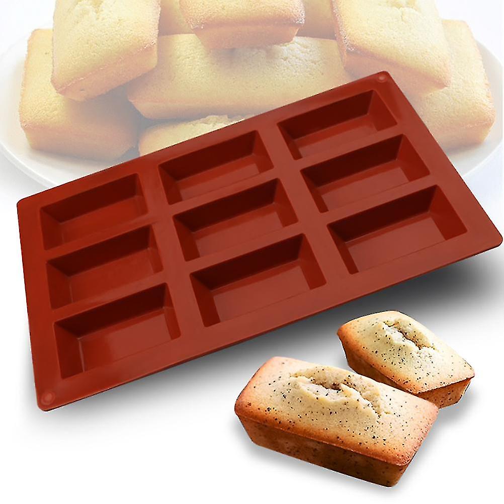 9 Cavity Flexible Baking Mold Rectangular Baking Mold DIY Candy Silicone Molds for Cakes Chocolate Soap