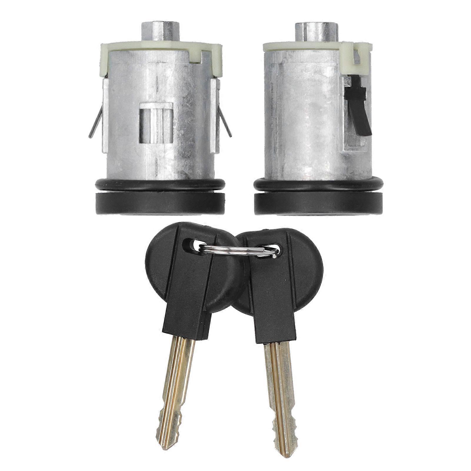 Serrure de porte avec 2 clés, pièces de rechange en alliage d'aluminium pour Peugeot Expert/806