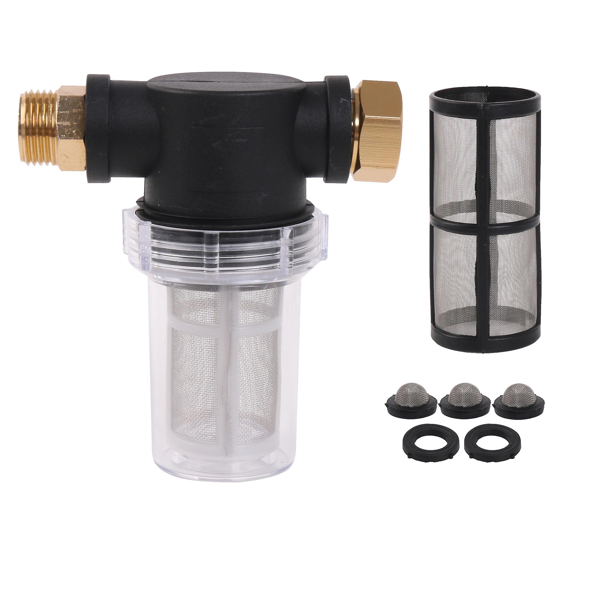 Sediment Filter 0.98Inch Thread Inline Strainer for Pressure Washer Hose