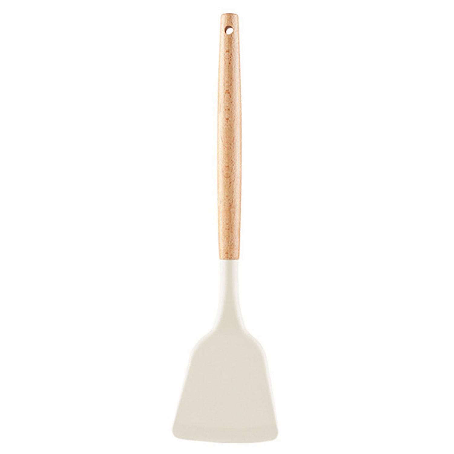Cooking Spatula Good Grip Hanging Hole Cooking Utensil Wooden Handle Frying Spatula Soup Ladle