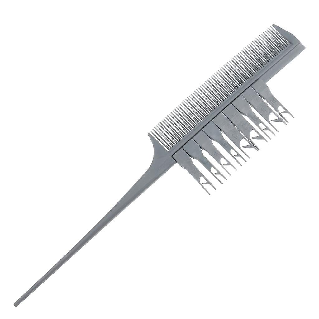 Professional Sectioning Weave Highlighting Salon Highlights Hair Comb Silver